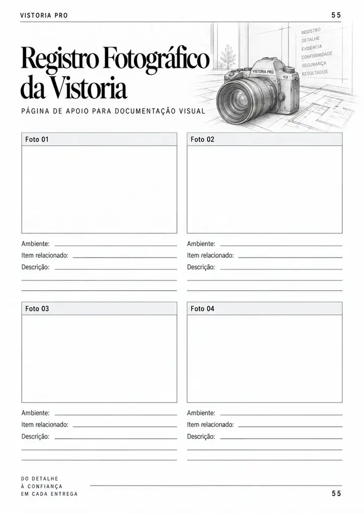 Registro real do Vistoria PRO