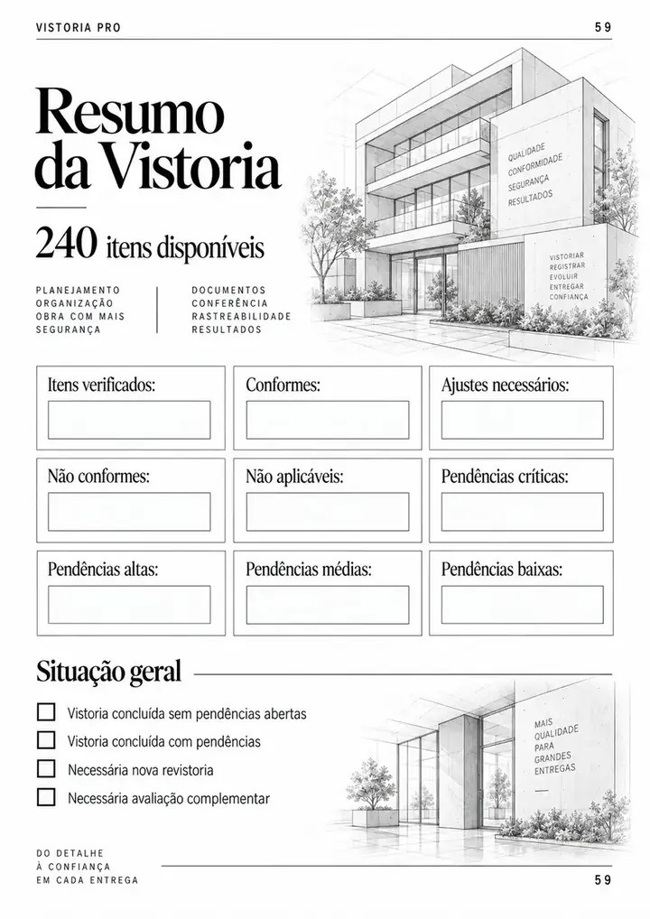 Página final real do Vistoria PRO